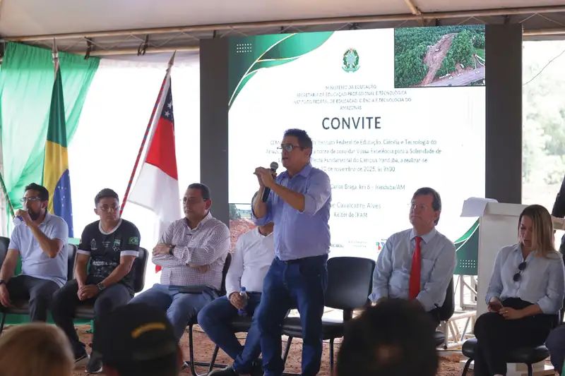 IFAM realiza lançamento da pedra fundamental da obra do Campus Iranduba